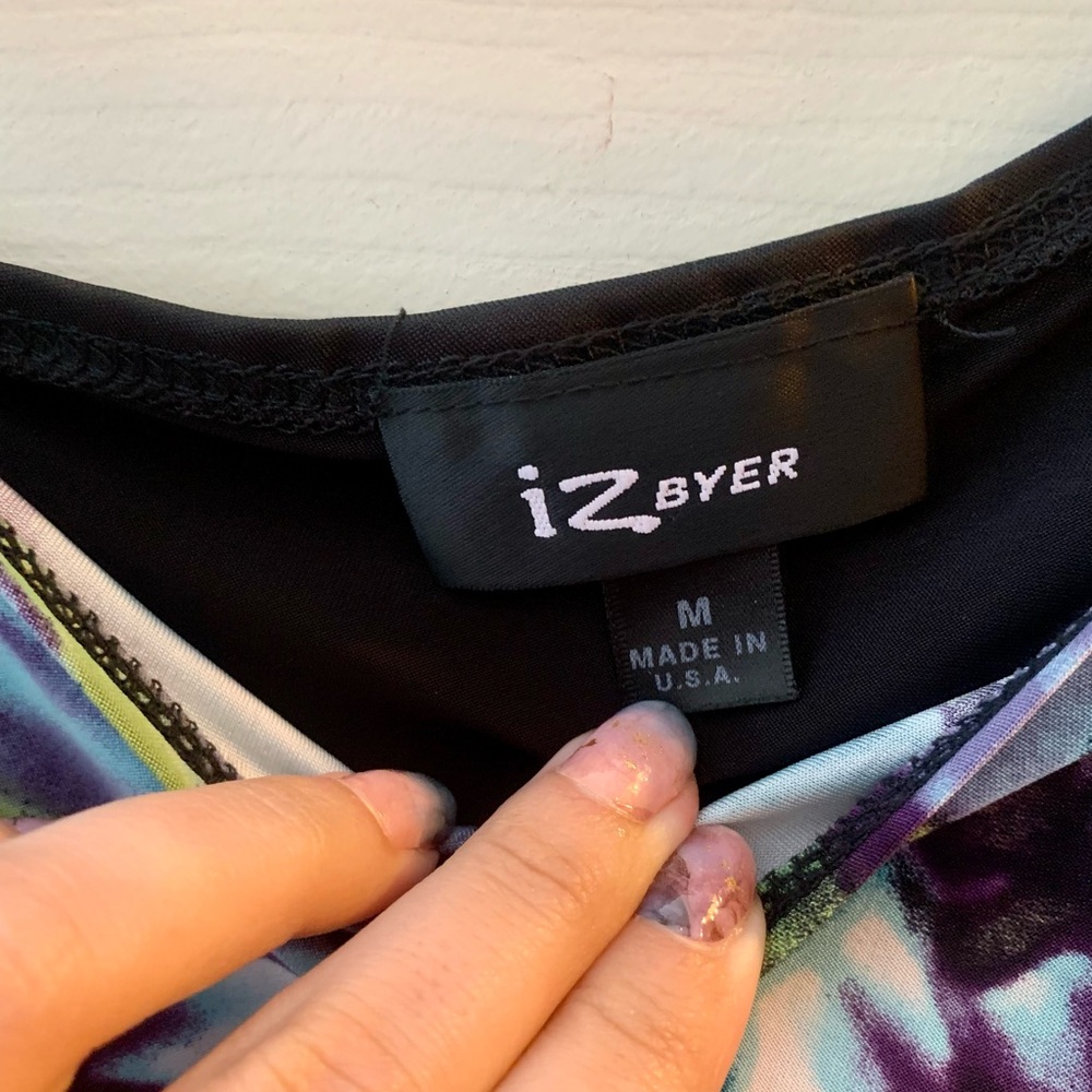 Vintage Y2k Iz Byer One Shoulder Asymmetrical Top View 2